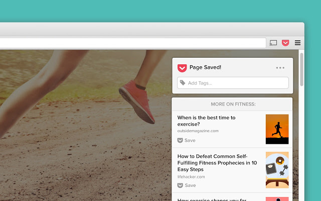 Pocket - chrome extension for productivity